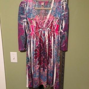 Multicolored Mini Dress